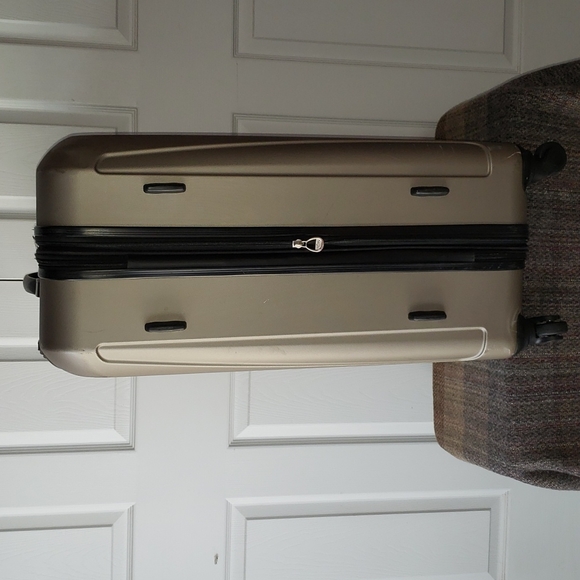 💘 32" DOCKERS EXPANDABLE ROLLING WHEELED HARD CASE SPINNER TRAVEL LUGGAGE LARGE - Picture 5 of 11